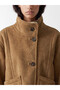 Women's Suede-Look Jacket with Plenty of Stitching - 5