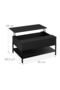 Black Coffee Table with Lifting Top - 5