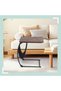 C-shaped side table with newspaper rack - 3
