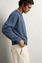 Men's Basic Crew Neck Oversized Sweatshirt - 5