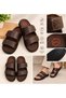 2168-Gzr Double Velcro Full Anatomical Sole Men's Slippers Compatible for Daily, Umrah and Hajj - 2