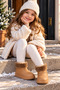 Children's Winter Platform Sole Mini Boots Warm and Comfortable Daily Model - 3