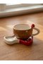 Decorated Ceramic Coffee Cup Set, 100 ml - 2