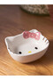 Polka dot figure detailed hello kitty ceramic bowl - 3