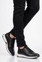 Men's Casual Shoes, Genuine Leather, M6630, Black - 3