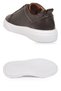 Men's Genuine Leather Sneakers 272303 Brown - 4