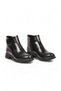 Women's Zip-Up Boots PC-56080 Black Glossy - 4