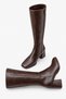 Remaya Women's Heeled Boots - Coffee-Colored Distressed - 4