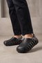 Unisex Slippers 2504 Black-Charcoal Grey
