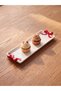 Rectangular Serving Plate with Bow, 28 cm