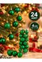 Christmas Tree Ornaments, Set of 24, 4 cm Christmas Balls, Christmas Decorations, New Year's Tree Balls - 4