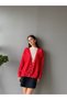 Button Detailed Oversize Cardigan - 5