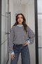 Blue Alien Striped Sweatshirt