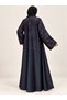 Premium Designer Double closh open Abaya with Unique Patterns – Black - 3