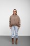 Khaki Oversized Puffer Coat Bomber Jacket - 3