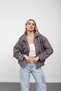 Brown Gingham Patterned Regular-Fit Jacket with a Zipper - 2