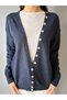 Button Detailed Oversize Cardigan - 6