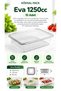 10 Eva 1250cc Leak-Proof Clear PET Food Containers with Flat Lids for Salads, Appetizers, and Yogurt
