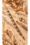 Adjustable Vintage Pure Copper Women's Bracelet and Ring Set with Turquoise Inlays