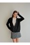 Button Detailed Oversize Cardigan - 3