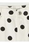 Two Mt Shop Quality Lcw Vision Ecru Denim Polka Dot Mini Women's Jean Skirt - 6