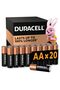 , AA 1.5V Alkaline Batteries, Pack of 20 - Last up to 100% longer