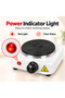JX-500A Electric Hot Plate, 500W Portable Single Burner Stove, 100mm Heating Plate, Adjustable Temperature Control, Indicator Light, Overheat Protection, Compact Electric Cooker for Home and Dorm - 5