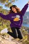 Hey! Unisex Oversized Sweatshirt with a Cute "Two Cats" Print – Crew Neck, Relaxed Fit Casual Sweatshirt