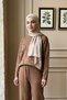 Beaded Knit Set with Pants 101062 Dark Brown - 3