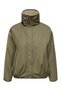 Plus-Size Women's Jacket, Reversible, Plush Teddy, Mock Neck, Zipper and Snap-Fastened Closures, Oversized, Winter-Padded, Casual Teddy Rev Jacket OTW