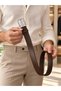 Men's Coffee Genuine Leather Belt – Premium Style - 3