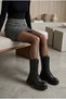 Cenny Women's Ankle Boots with Zipper and Laces, Black Leather