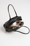 Luna Women's Mini Adjustable Strap, Zipper-Closure, Stylish Hand and Shoulder Bag, Matte Black - 6