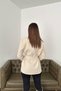 Beige Pocket Flap and Belted Jacket - 6