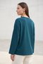 Daisy-Embroidered Tunic 13252 - PETROL - 4