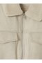 Trendy Picks from Kübra Butik: STANDARD Fit Plush Collar Men’s Coat with Yoke Detail - 7