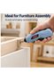 TUOYE TOOLS 47PCS Cordless Electric Screwdriver Set, 3.6V Rechargeable Screwdriver, 1300mAh Battery, 200RPM, Adjustable Handle, LED Light, for Home Repair and DIY - 6