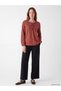 Trendy Picks from Kübra Butik: Tie-Detail Blouse with Embroidered Collar - 3