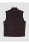 Trendy Picks from Kübra Butik: STANDARD Fit, Straight-Cut, Stand-Up Collar Men’s Puffer Vest - 7