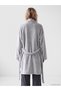 Trendy Picks from Kübra Butik: Women's Plush Robe with Shawl Collar and Belted Design - 5