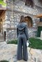 Gray Striped Hooded Jacket - 5