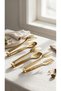 3-Piece Gold Steel Serving Set, 22 cm – Pasta Serving Spoon, Salad Spoon, Cake and Pastry Serving Spatula - 2