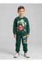 Boys' Roblox-Printed Brushed Inside Shorts and Top Bottom Set