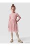 Trendy Picks from Kübra Butik: Girls' Dress with Tulle Detail - 3