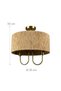 2-bulb ceiling lamp - 4