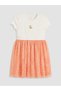 Trendy Picks from Kübra Butik: Off-the-Shoulder Lace Collar Girls' Dress with Yoke Detail