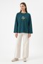 Daisy-Embroidered Tunic 13252 - PETROL - 3