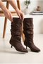 Women's Bell-Top, Pointed Toe, Stiletto Heel Stylish Boots - 3