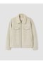 Trendy Picks from Kübra Butik: STANDARD Fit Plush Collar Men’s Coat with Yoke Detail - 5