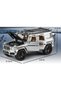 Brabus G Pull-Back Model Car Jeep with Opening Doors, Die-Cast Metal, Sound and Lights, 1:24 Scale, Gray and Black - 4